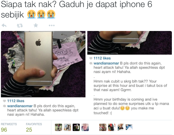 AzreenAris's tweet photo. @Daos2812  jom gadoh haha"@mohon_clash: Depa kata la..

"Wang Xboleh beli kebahagiaan"

Mohon Clash http://t.co/m1x7W6PYvC"