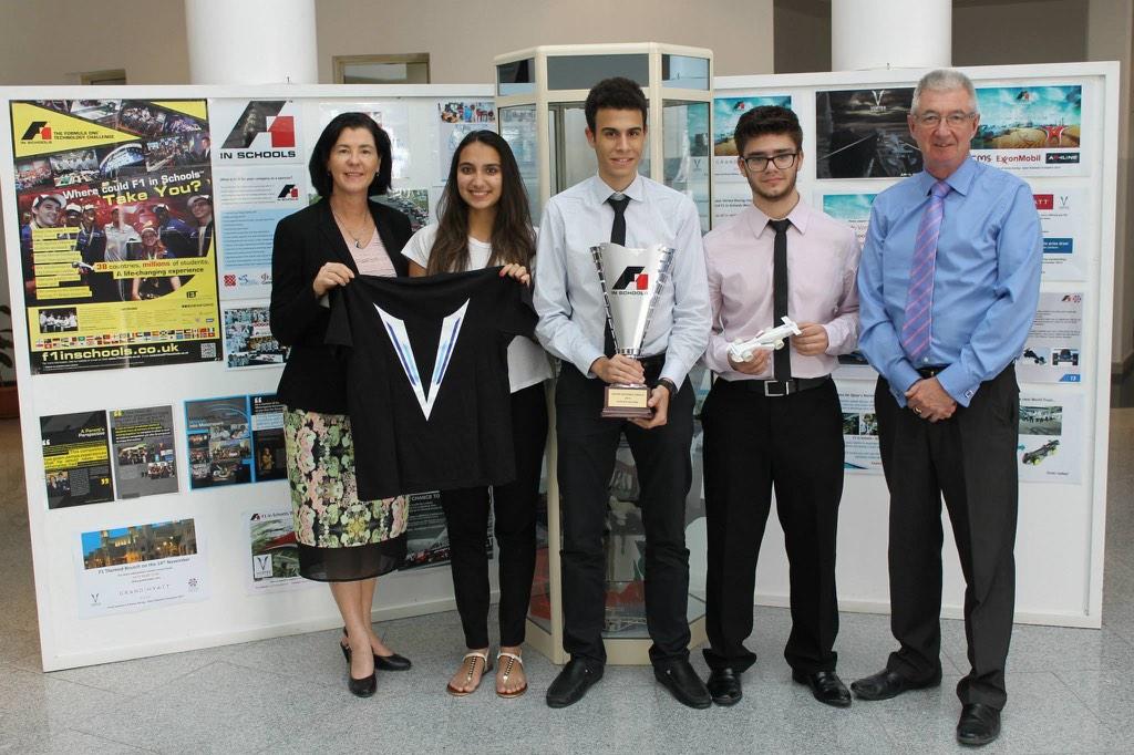 vortex_racing's tweet photo. Being thanked by @DohaBSchool ! Proud to represent them and Qatar! #F1inSchoolsWF #InAbuDhabi #VortexRacing http://t.co/jAWXGYqAK0