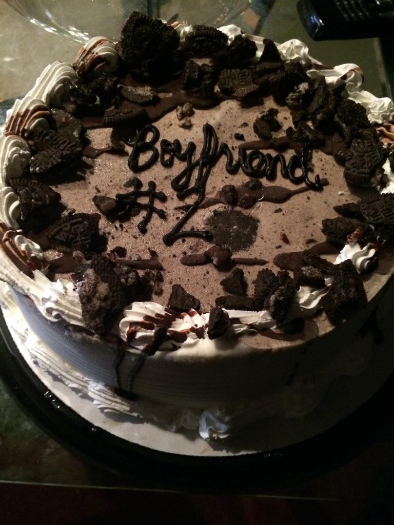 acker1901's tweet photo. Best girlfriend I could ask for 😍 #GfNumber1 #BfNumber2 @HaleyGillam   #IceCreamCake http://t.co/gDsk7Fljl7