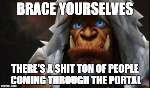 Obscene11's tweet photo. Who's invading Draenor? #Warlords #WarlordsofDraenor #wow http://t.co/J1isowZXoN