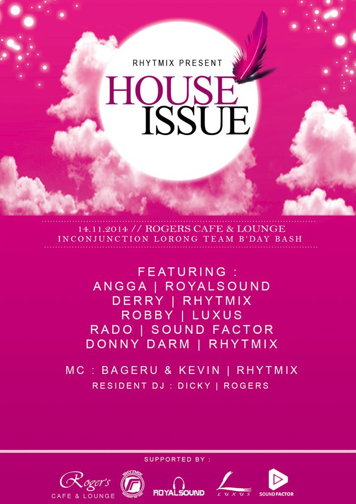 #Tomorrow "HOUSE ISSUE" at <a href="/RogersCafeDago/">Roger's Cafe Lounge</a> w/<a href="/AnggaRoyalsound/">Angga</a> <a href="/derry_rhytmix/">Derry M</a> <a href="/RadoLeonardo/">Reno Rado Leonardo</a> @drmdonn .Mc by <a href="/bageru/">Bageruuuuuuuuuuuuuuuuuuuuuuuuuuuuuuuuuuuuuuuuuuuuu</a>