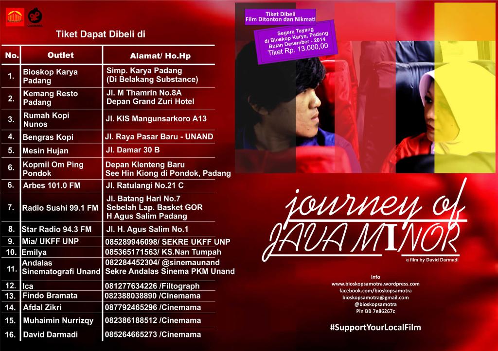 UKFFUNP's tweet photo. Tiket Journey of Java Minor IDR Rp. 13.000 bisa di beli di Sekretariat UKFF UNP cc @BEMUNP_Official @kitaUNP @unp http://t.co/4CVejJQnpV