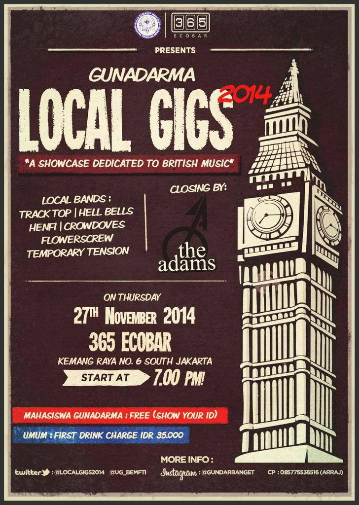 HENFIOffcl's tweet photo. 27 november 2014 , HENFI di Ecobar . Gunadarma Local Gigs . info : @LocalGigs2014 @UG_BEMFTI sampai ketemu yaa !! :) http://t.co/z6x4Vu1pCm