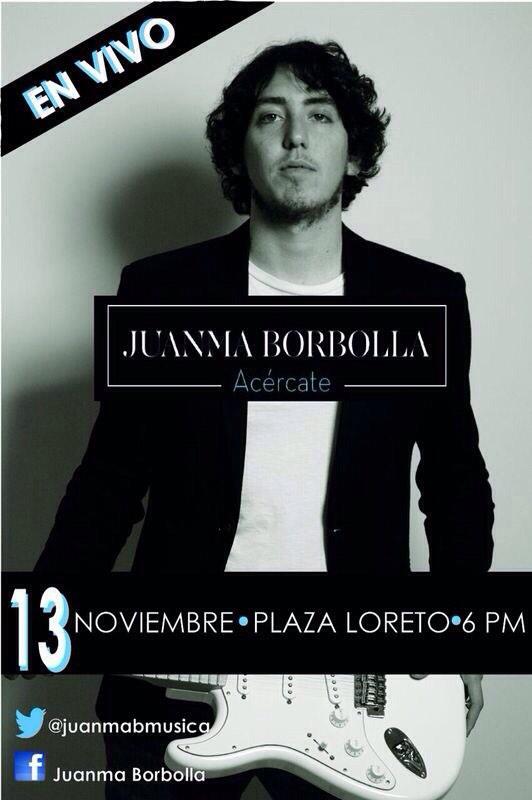 mariartigass's tweet photo. Hoy concierto de Juanma Borbolla en Plaza Loreto a las 6pm! 🎊💃 #nofalten #vaaestarbuenote #acercate http://t.co/U8dFBACLm7
