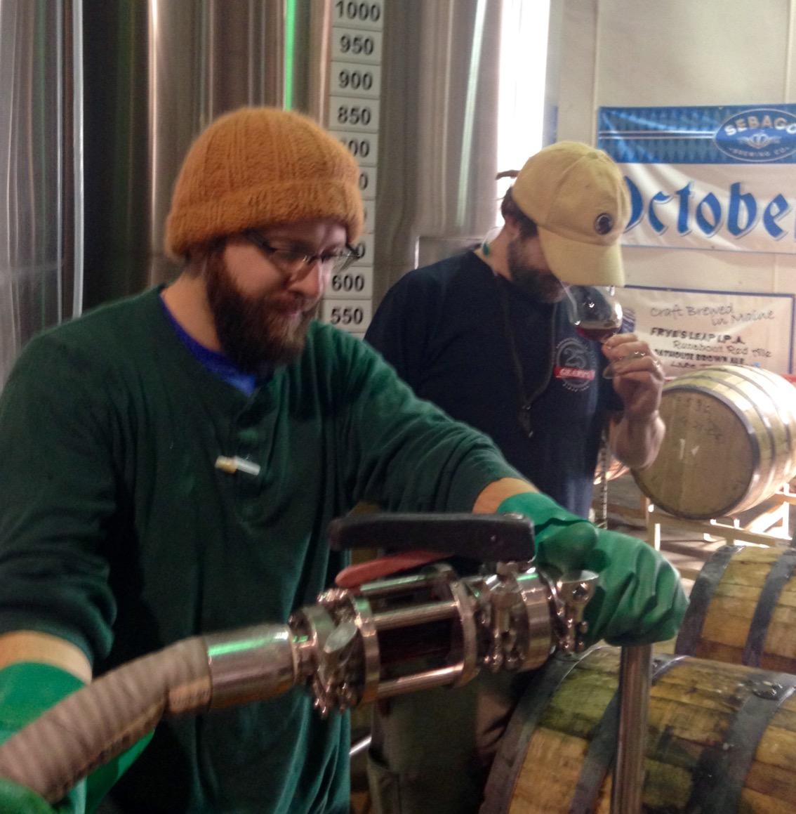 2014 Barleywine is being racked RIGHT NOW @sebagobrewing #iwishyoucouldsmellthisrightnow <a href="/kaiabrew/">Kai Adams</a>