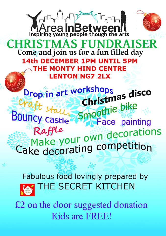 AreaInbetween's tweet photo. Our xmas fundraiser is going to be full of festive fun :-) Come join us and get involved...... http://t.co/oo5VKrqIfv