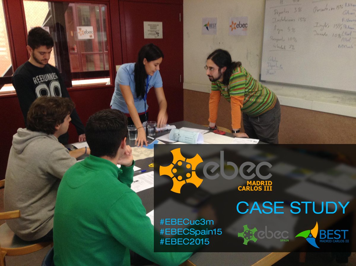 EBECSpain's tweet photo. En la @uc3m se encuentran en medio de la prueba de Case Study de @BESTuc3m #EBECuc3m @EBEC2015 http://t.co/JpI5f8ZWMx