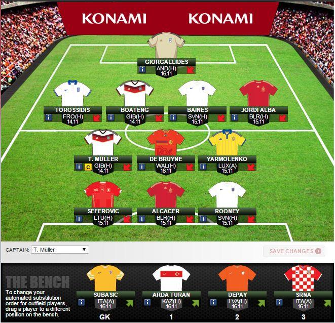 UEFAcomDanR's tweet photo. Here's my squad ahead of tomorrow's deadline ... What are your thoughts? Can you do better? #FantasyFootball http://t.co/dgVHG7GW9D