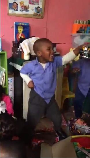 SantaShoebox's tweet photo. #MustWatch Buying a plastic toy car: R30, watching a little boy find it = Priceless! http://t.co/WE6nNKgA9Q #SSB2014 http://t.co/is9vR0NjVT