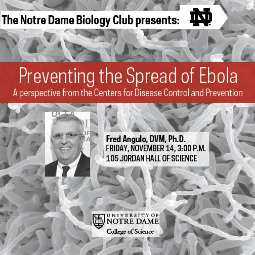 Lecture 11/14: "Preventing the Spread of #Ebola: A perspective from the <a href="/CDCgov/">CDC</a>." science.nd.edu/events/2014/11…