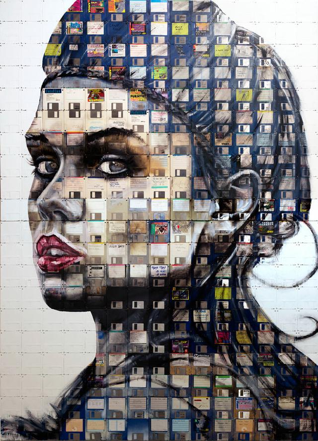 urbanartery's tweet photo. Nick Gentry #urbanart #streetart #graffiti #art #painting #abstract #popart #portrait #comics #illustration #graphic http://t.co/SozAdgj0Y0