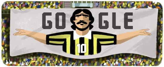Penghormatan dari google malaysia utk lagenda bola sepak malaysia DatoMokhtar dahari,happy birthday, 