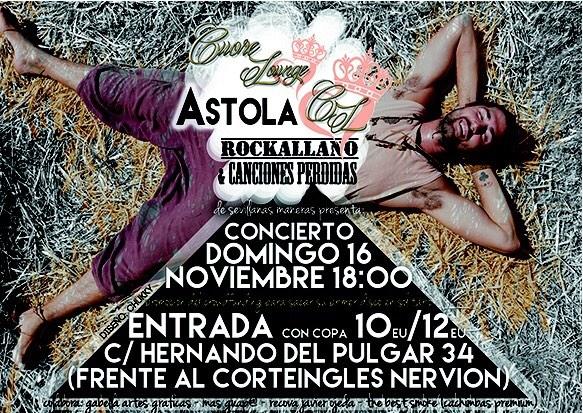 ¿Todavía no tienes tu entrada para disfrutar del concierto de <a href="/aleastola/">ASTOLA</a> con nosotros? 10€ con copa!! Te esperamos 😘