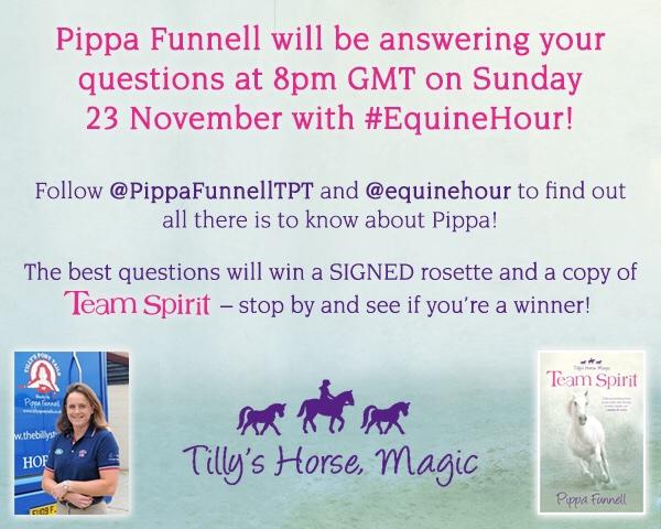 Ask Pippa Funnell a Question at #EquineHour this Sunday &amp; you could win a signed Rosette &amp; a copy of Pippa's new book