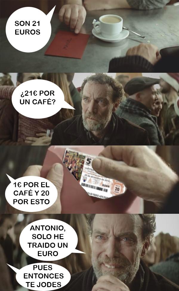 Memes del anuncio de Lotería de Navidad 2014