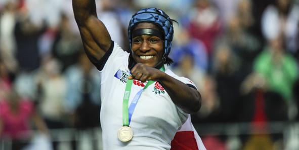 England flanker &amp; #WRWC2014 winner <a href="/MaggieAlphonsi/">Maggie Alphonsi MBE</a> will open day 2 of #IRBConfEx bit.ly/1yBVxmF <a href="/irbwomens/">IRB Women's Rugby</a>