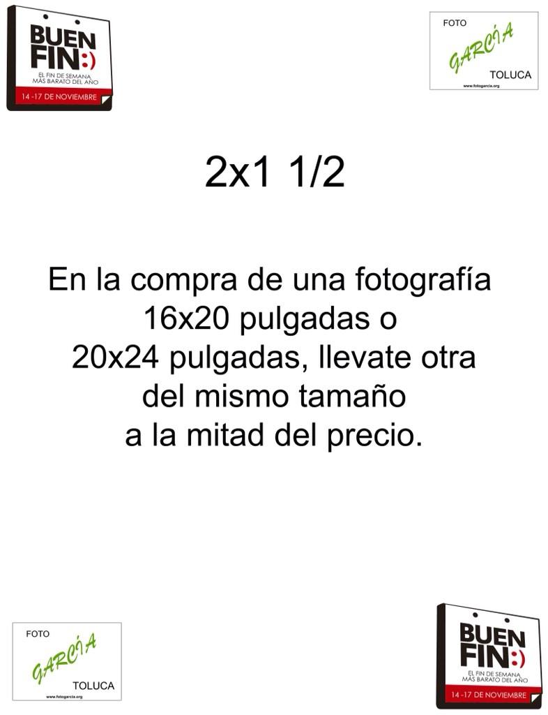 FOTOGARCIAT's tweet photo. Hoy desde las 9:00 Hrs comenzamos con el Buen Fin. Aquí los esperamos :) y que tengan excelente día! http://t.co/JazPHVZJZ5