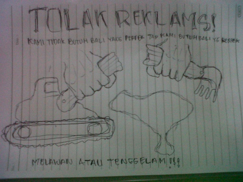 erwinprasetya's tweet photo. #TolakReklamasiTelukBenoa #PunkrockLowrider. @JRX_SID @xRMBLx http://t.co/DS7P3CwhTR