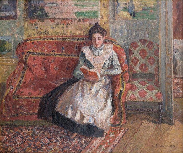 Lit_Books's tweet photo. Danish-French Impressionist painter Camille Pisarro was born #OnThisDay in 1830*

Jeanne Pissarro reading, 1899* http://t.co/bb5KLmdjdM