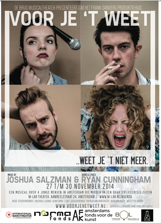 'Voor je 't weet' gaat in reprise in het @theatermlab !! Bestel hier je kaarten: m-lab.nl