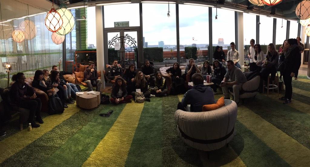 CREA_Geneve's tweet image. Super visite des bureau de @Google ! #Digital3London #Googlelab