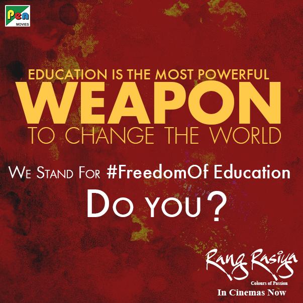 RangRasiyaFilm's tweet photo. There should not be injustice in Education! Agree? #FreedomOf Education -> http://t.co/ooXsTaCqQp http://t.co/FeWfKkAltG
