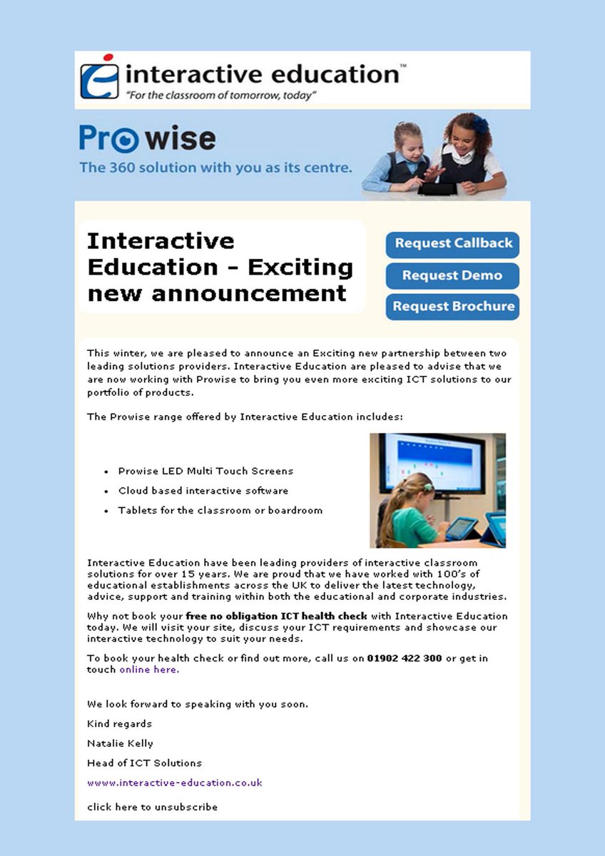 ICS_Dave's tweet image. Expanding our portfolio range. Great to have another great manufacturer to work with. @InteractiveEd @ProwiseUK