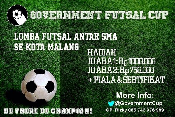 bagusgaz's tweet photo. Government Futsal Cup Lomba Futsal Antar SMA se-Kota Malang http://t.co/gtbL4tXdR0 via @acaraapa_com http://t.co/b8Wh5AWPHJ