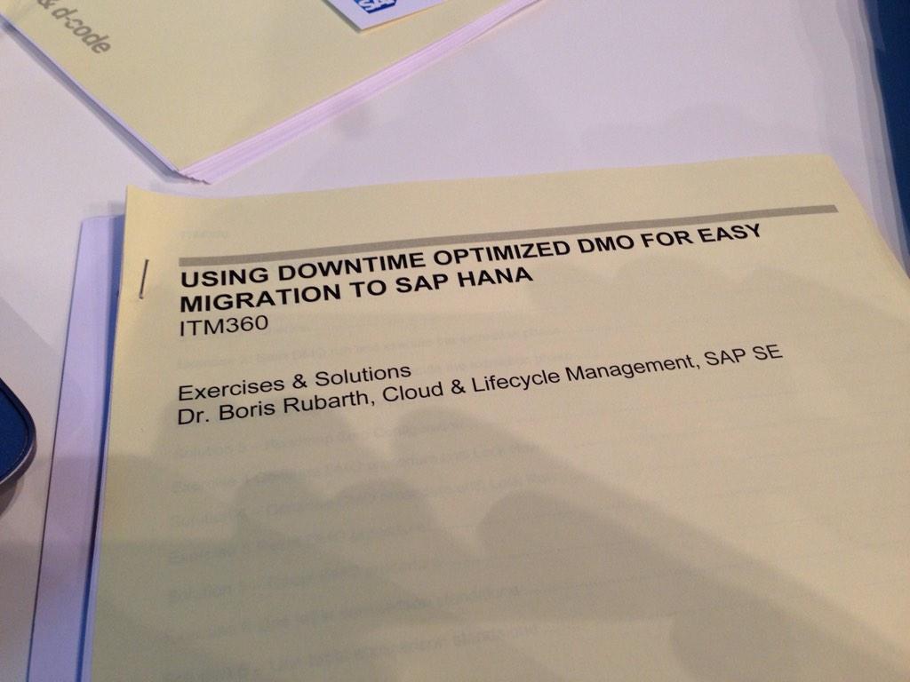 PS_Baton's tweet image. Last but not least: DMO! #SAPtd #sapadmin