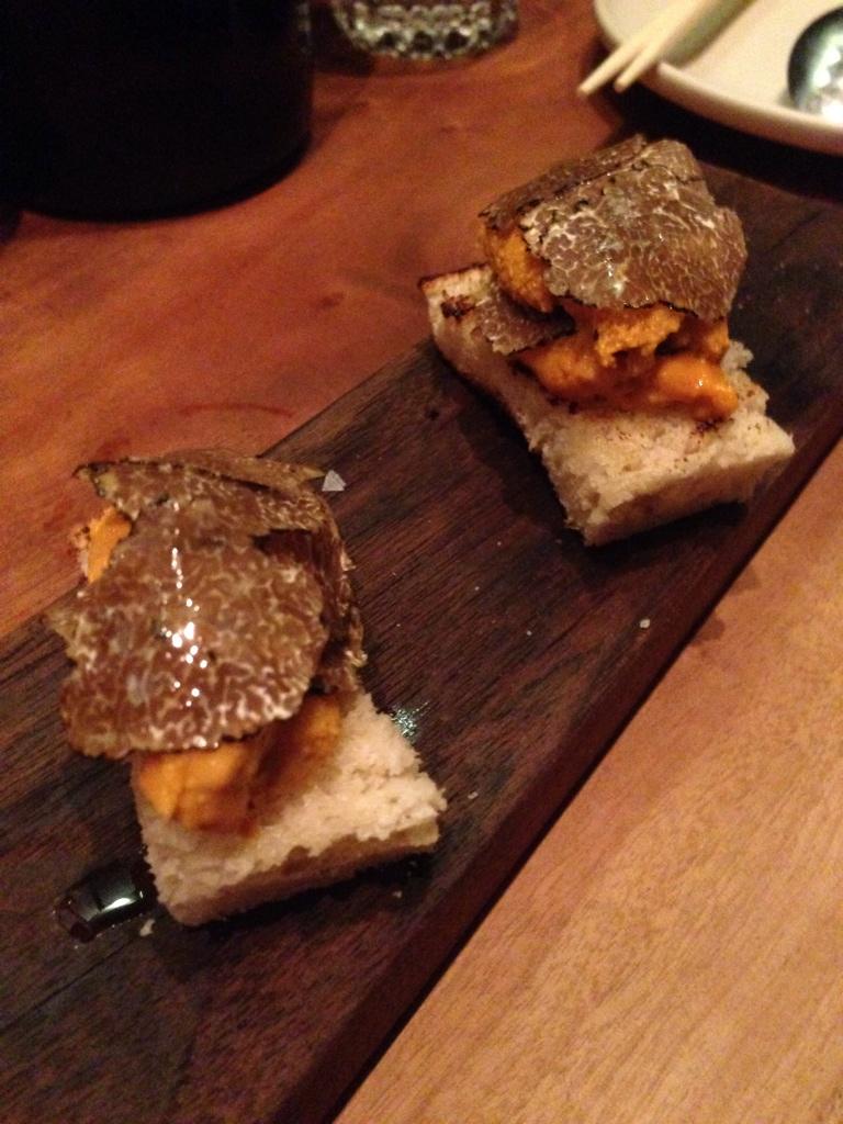 #Uni with #truffles <a href="/NamuSF/">Namu</a> was fantastic!