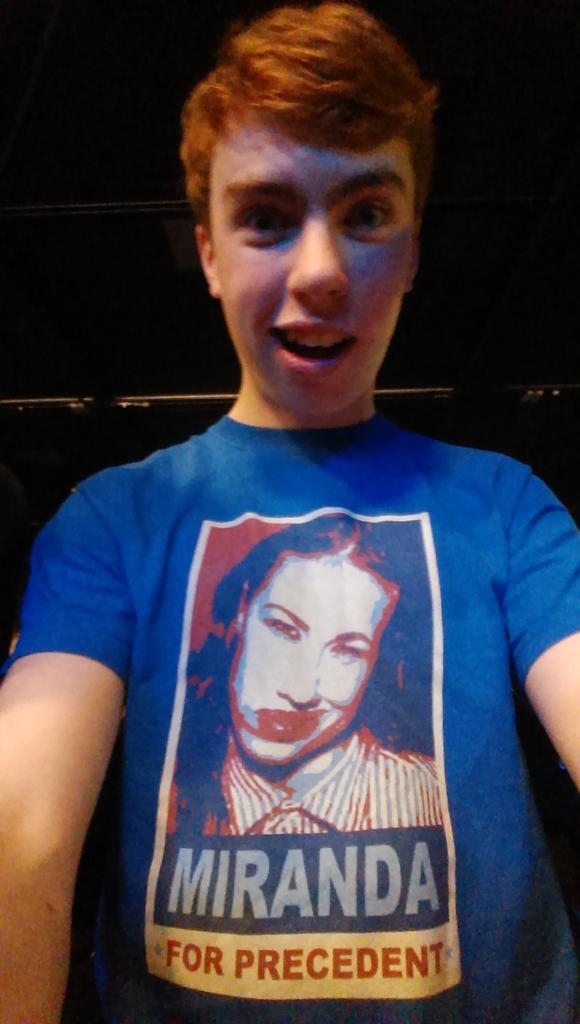 Dan_Bow97's tweet photo. Wearing my classic @MirandaSings shirt whilst waiting!!! #MirandaForPrecedent #MirandaSingsManchester http://t.co/3nVqaTzAOG