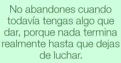 SHUMITA7's tweet image. HASTA que DEJAS
de LUCHAR **
