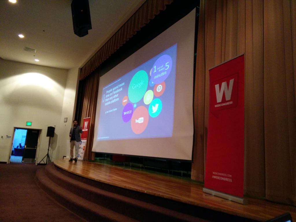 kilotto's tweet photo. @andresgks #Facebook on stage #webcongress http://t.co/wTG7Ns5RtA