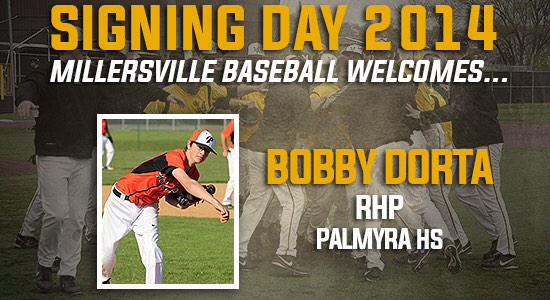 JBristolKHOU's tweet photo. Huge pickup for MU MT“@CoachForrest6: Bobby Dorta officially a Millersville Marauder! #villebaseball #HoistTheColors http://t.co/KCIguidns0”