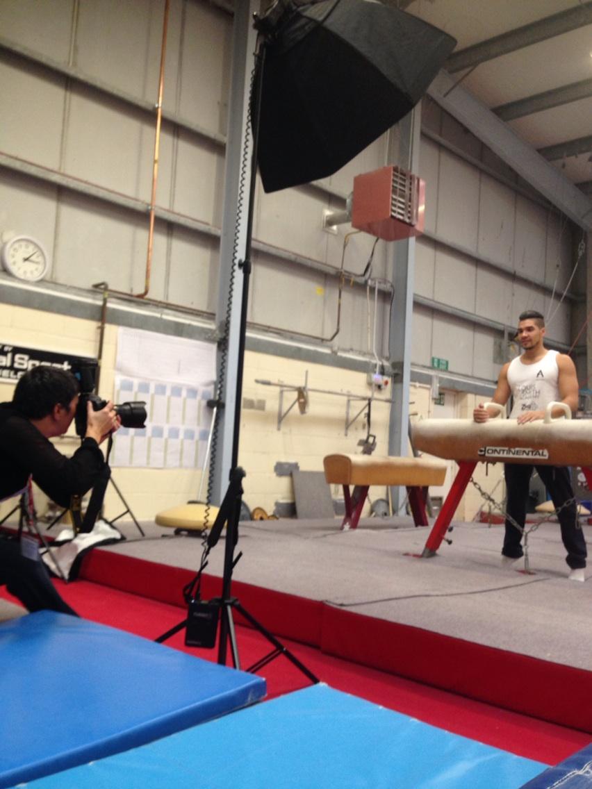 Photoshoot for the <a href="/ActivateSport/">@ActivateSport</a> Louis Smith gymnastics academy