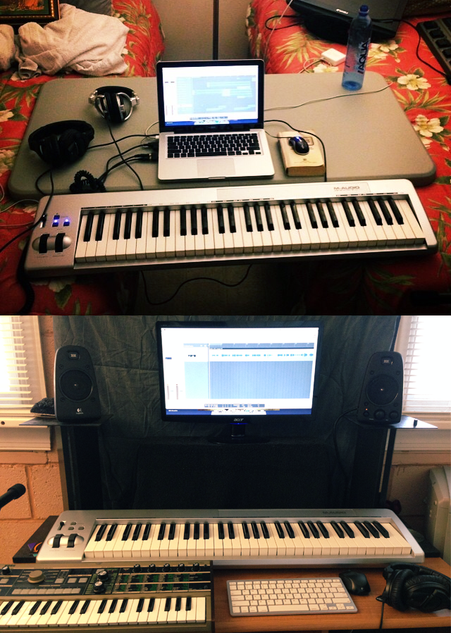 ZachTeiser's tweet photo. #ThrowBackThursday , home studio style. It's come a long way and it's still growing. http://t.co/CeQC1ZmRvm