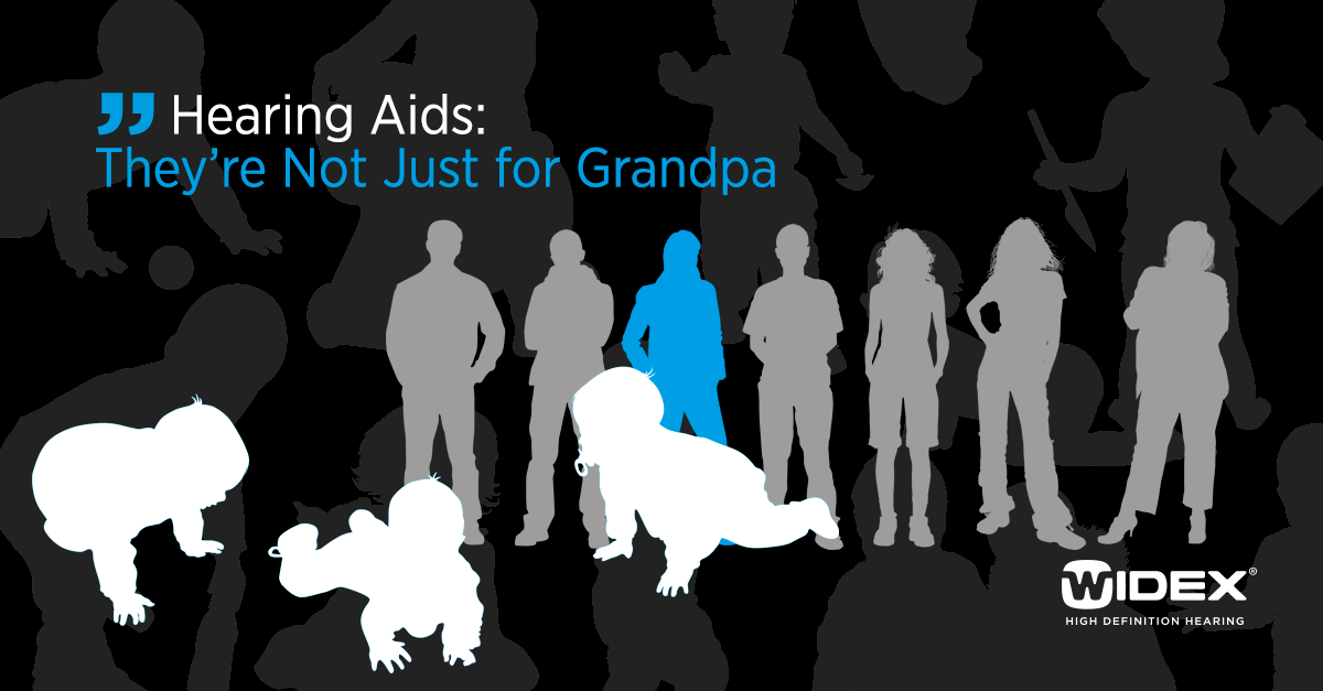 widex's tweet image. Truth is, hearing aids aren't just for grandpa: bit.ly/112JlAw