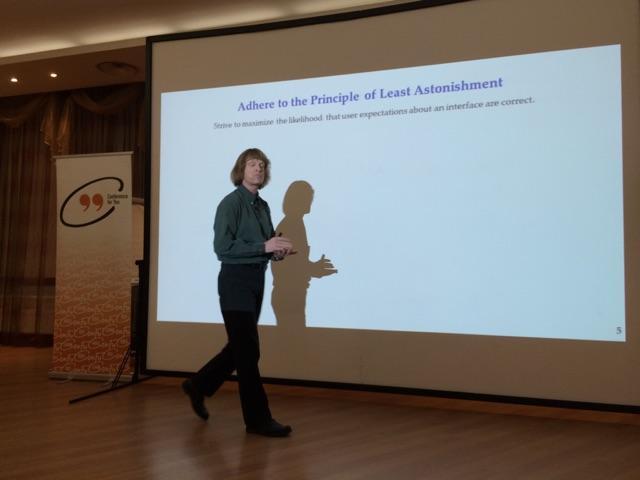 venkat_s's tweet image. Enjoying keynote by @Scott__Meyers  at @devconfu