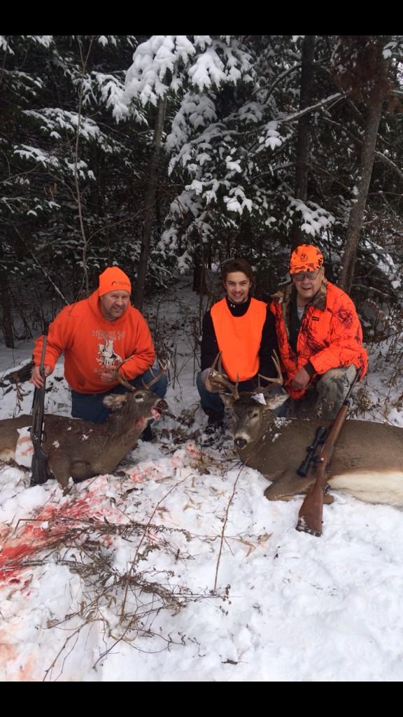BackwoodsElite's tweet photo. Couple of nice bucks shot yesterday morning in northern MN. #oneshotonekill http://t.co/mNuo44PZgw