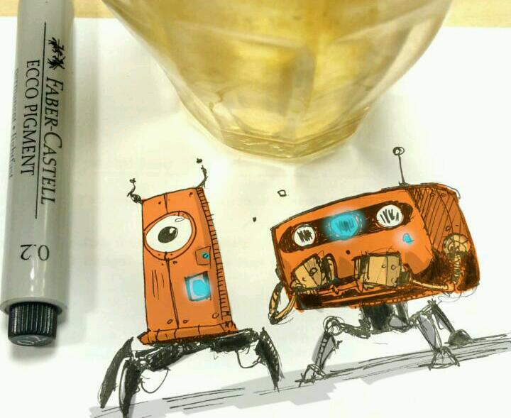 sandorkllo's tweet photo. Waiting..#Coffeesketch n538 #bots @SketchBookPro #mixedmedia #note3 #note3art #color http://t.co/wGGCd4p1G6