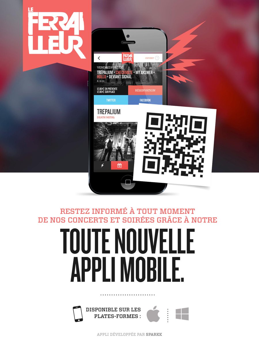 LeFerrailleur's tweet photo. Nous sommes très heureux de vous annoncer la sortie de notre application mobile. Cliquez ici > http://t.co/YvaO0N4sGo http://t.co/TBkFGvtn5C