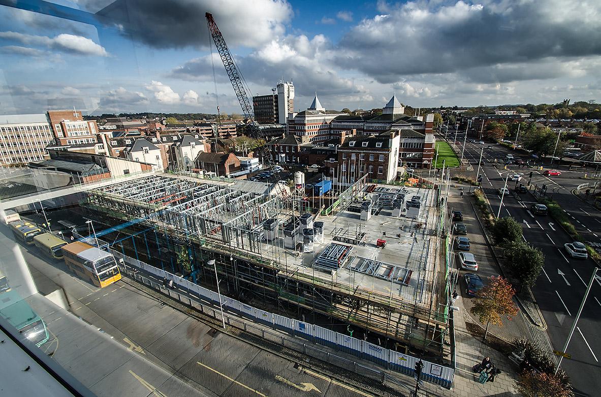 Works rapidly progressing skywards on the <a href="/morgansindallci/">@morgansindallci</a> 9-storey, 228 bed, student accommodation in Norwich