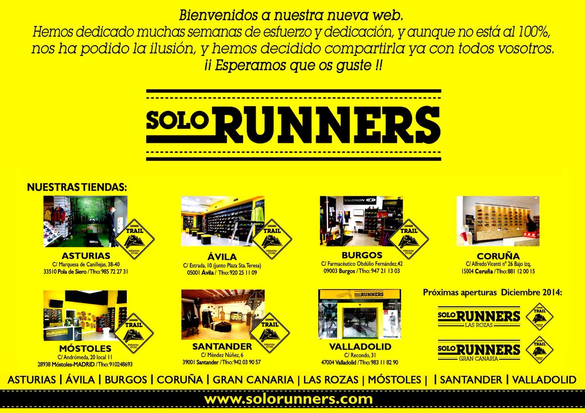 SolorunnersVall's tweet photo. Estamos muy contentos:Por fin! Os gusta? Si te gusta, dale RT http://t.co/Pn7GaLjmwK #nuevaweb @Xerintel #blogrunning http://t.co/vCJujWDv6C