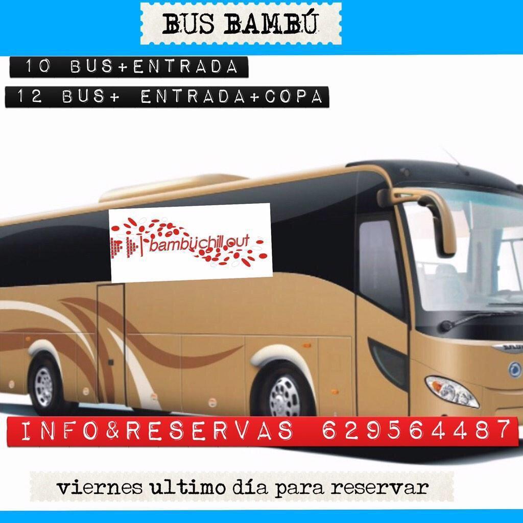 Bambu_Chillout's tweet photo. Casi lleno el 2 BUS Puente genil , sab15!! SE PETA BAMBÚ !!! ÚLTIMAS PLAZAS info&amp;reservas 629564487 http://t.co/teCDoZ9UWr