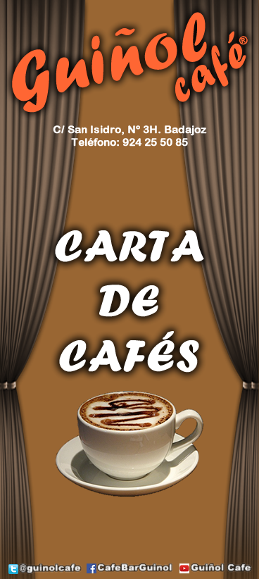 guinolcafe's tweet photo. Estrenamos nueva carta de cafés con + especialidades para endulzar estos días grises. Ven a descubrirla. #Guiñolizate http://t.co/fkPETKadlW