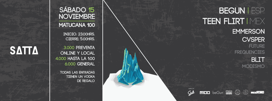 SattaProject's tweet photo. Aquí pueden comprar sus entradas para @beGun_music @teenflirtmusic #Emmerson #CVSPER @blit_it http://t.co/ucywvyZgqJ http://t.co/adewwaADC8