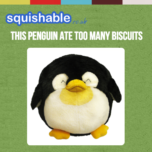 SquishableUK's tweet image. This Penguin ate too many biscuits! @McVities #MontyThePenguin #squishable