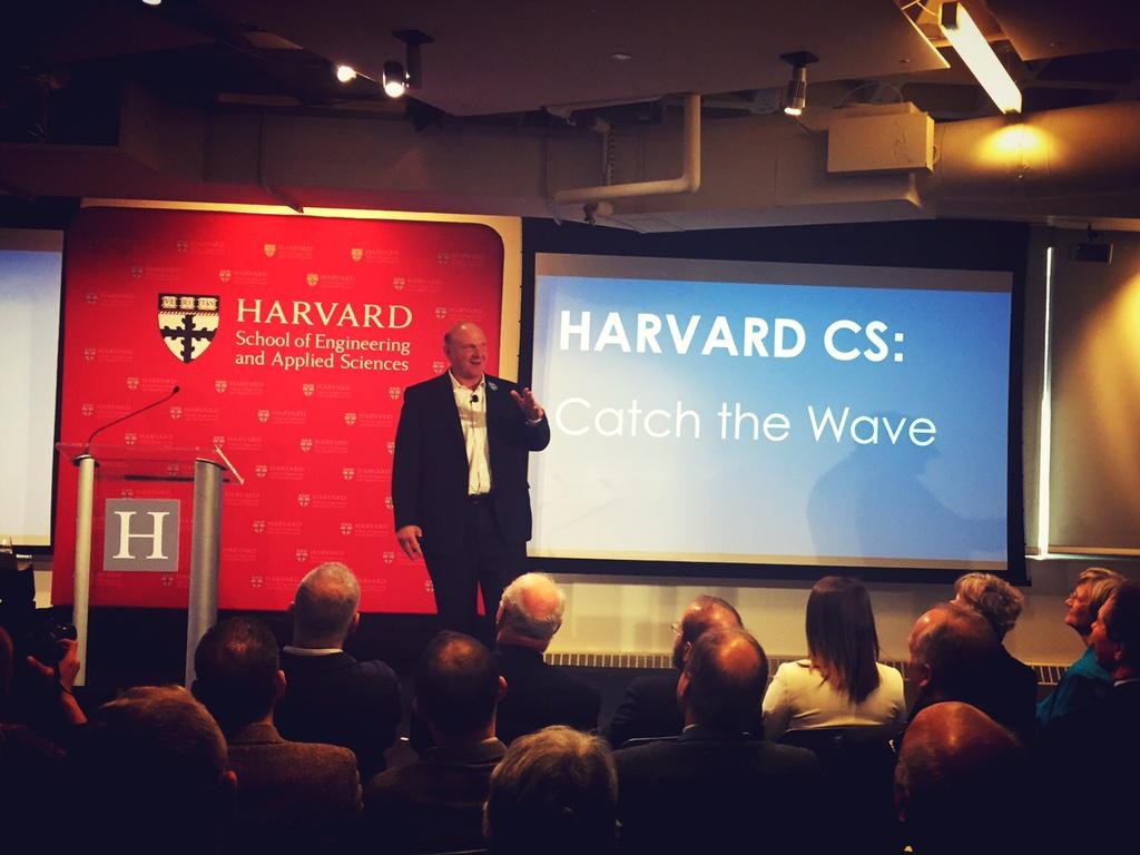 linkd's tweet photo. "The future of innovation is in computer science." Steve Ballmer #HarvardCS http://t.co/hMT42Vf7ve