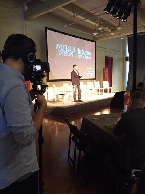 InteriorDesign's tweet photo. Interior Design's @markastrauss kicks off the debut #IDfutures conference in San Fran to a packed house #IDevents http://t.co/H4VBCZWTTw