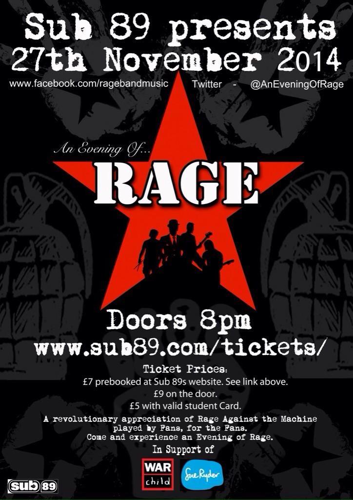 #AnEveningOfRage 2 weeks today people! Buy your tickets <a href="/ReadingSub89/">Sub89</a> website! sub89.fatsoma.com/events/113638/ please RT!